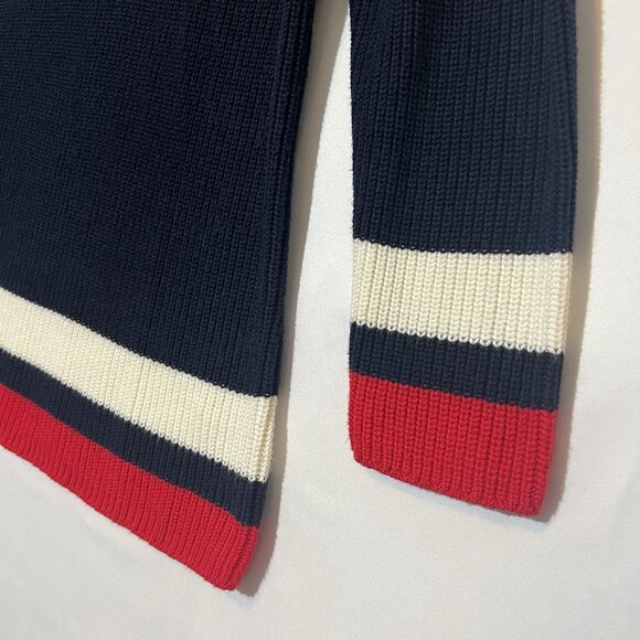 Talbots Knit Sweater Women’s Size L Petite Blue Cotton Blend Casual Coastal - Picture 10 of 10